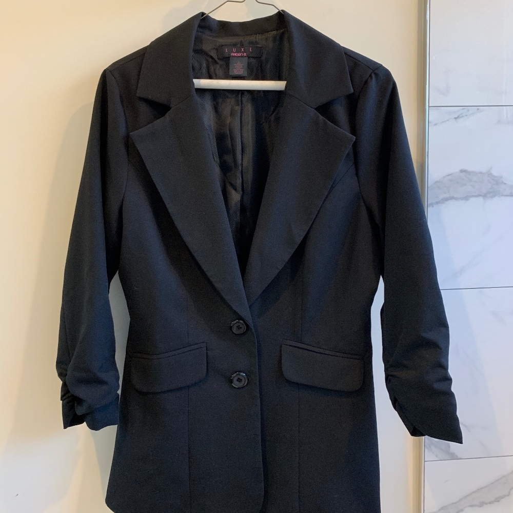 Black Cinched Blazer